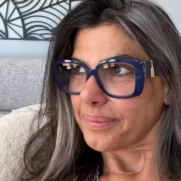 Tiffany. Co TF2235 Square Eyeglasses 8385-Spectrum
Blue with gold tone in EUC. - Picture 8 of 17